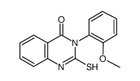 2-疏基-3-(2-甲氧基苯基)-3H-喹唑啉-4-酮结构式