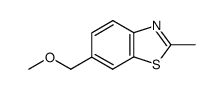 Benzothiazole, 6-(methoxymethyl)-2-methyl- (6CI,9CI) Structure