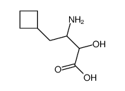 3-amino-4-cyclobutyl-2-hydroxybutanoic acid Structure