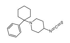 4-isothiocyanato-1-(1-phenylcyclohexyl)piperidine Structure