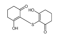 3-hydroxy-2-(2-hydroxy-6-oxocyclohexen-1-yl)sulfanylcyclohex-2-en-1-one structure