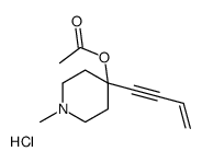 (4-but-3-en-1-ynyl-1-methylpiperidin-4-yl) acetate,hydrochloride Structure