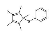 (1,2,3,4,5-pentamethylcyclopenta-2,4-dien-1-yl)sulfanylbenzene Structure