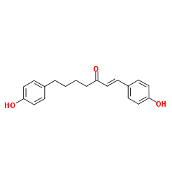 (1E)-1,7-Bis(4-hydroxyphenyl)-1-hepten-3-one Structure
