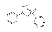 2-methoxy-2-phenyl-1-(phenylselenonyl)ethane Structure