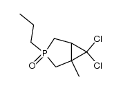 6,6-dichloro-1-methyl-3-n-propyl-3-phosphabicyclo<3.1.0>hexane 3-oxide Structure