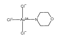 trichloro(morpholine)gold(III) Structure