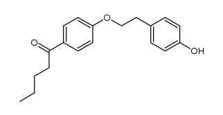 1-(4-(4-hydroxyphenethoxy)phenyl)pentan-1-one结构式