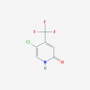 5-氯-2-羟基-4-三氟甲基吡啶结构式