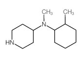 N-Methyl-N-(2-methylcyclohexyl)piperidin-4-amine Structure