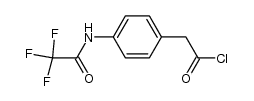 4-[(trifluoroacetyl)amino]benzeneacetyl chloride结构式