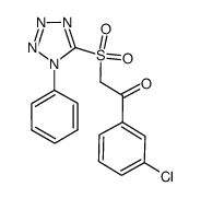 5-(3-chlorophenethylsulfonyl)-1-phenyl-1H-tetrazole结构式