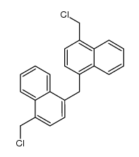 4,4'-bis(chloromethyl)-1,1'-methylenebisnaphthalene结构式