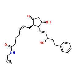 17-phenyl trinor Prostaglandin E2 ethyl amide结构式