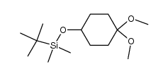 tert-butyl((4,4-dimethoxycyclohexyl)oxy)dimethylsilane结构式