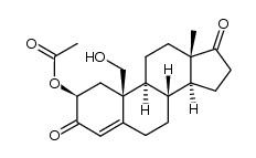 2β-acetoxy-19-hydroxyandrost-4-ene-3,17-dione Structure