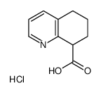 5,6,7,8-Tetrahydro-8-quinolinecarboxylic acid hydrochloride (1:1)结构式