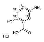 Mesalazine-13C6 Hydrochloride Structure