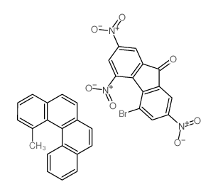 4-bromo-2,5,7-trinitrofluoren-9-one,1-methylbenzo[c]phenanthrene Structure