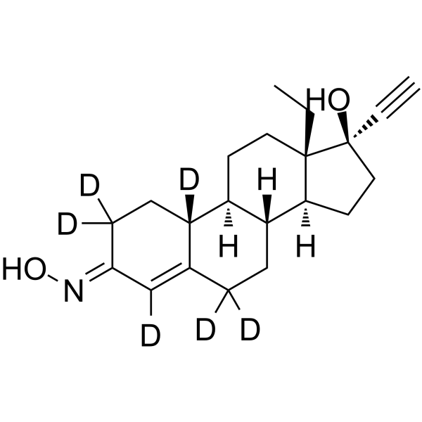 Norgestimate metabolite norelgestromin-d6 Structure
