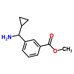 Methyl 3-[amino(cyclopropyl)methyl]benzoate Structure