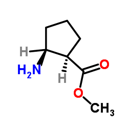 顺式-2-氨基环戊烷甲酸甲酯结构式