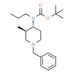 tert-Butyl ((3R,4R)-1-benzyl-3-Methylpiperidin-4-yl)(propyl)carbamate Structure