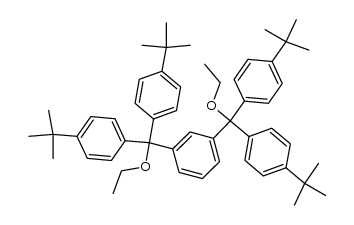1,3-bis(bis(4-(tert-butyl)phenyl)(ethoxy)methyl)benzene结构式