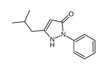 3-isobutyl-1-phenyl-1H-pyrazol-5-ol structure