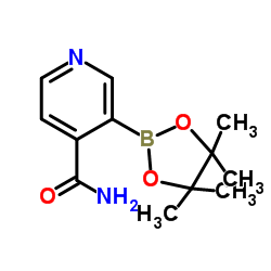 4-Carbamoylpyridine-3-boronic acid pinacol ester Structure