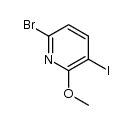 6-bromo-3-iodo-2-methoxypyridine结构式
