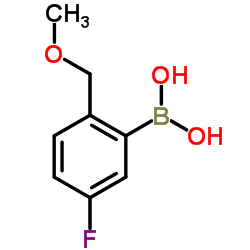 5-氟-2-(甲氧基甲基)苯基硼酸结构式