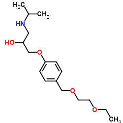 1-{4-[(2-Ethoxyethoxy)methyl]phenoxy}-3-(isopropylamino)-2-propanol Structure
