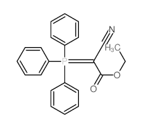 Acetic acid,2-cyano-2-(triphenylphosphoranylidene)-, ethyl ester结构式