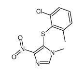 1-methyl-4-nitro-5-imidazolyl 2-chloro-6-methylphenyl sulfide Structure