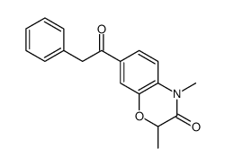 2,4-dimethyl-7-(2-phenylacetyl)-1,4-benzoxazin-3-one Structure
