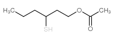 3-巯基己基乙酸酯结构式