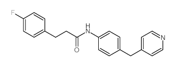 3-(4-氟苯基)-n-(4-(吡啶-4-甲基)苯基)丙酰胺结构式