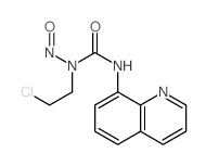 Urea,N-(2-chloroethyl)-N-nitroso-N'-8-quinolinyl-结构式