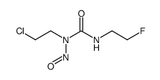 1-(2-Chloroethyl)-3-(2-fluoroethyl)-1-nitrosourea结构式