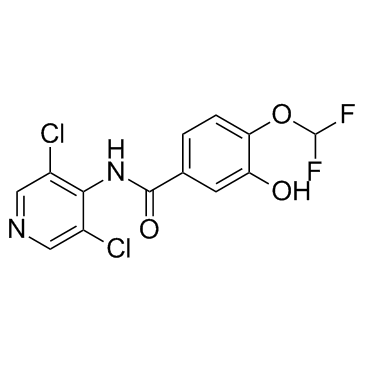 N-(3,5-二氯-4-吡啶基)-4-(二氟甲氧基)-3-羟基苯甲酰胺图片