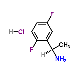 (S)-1-(2,5-二氟苯基)乙胺盐酸盐结构式