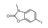 6-iodo-3-methyl-2,3-dihydrobenzoxazol-2-one结构式