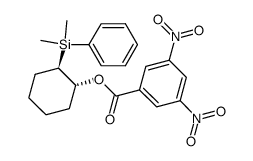 3,5-Dinitro-benzoic acid (1R,2R)-2-(dimethyl-phenyl-silanyl)-cyclohexyl ester Structure