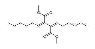 (2Z)-dimethyl 2,3-dihexylidenesuccinate结构式