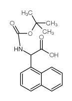 叔丁氧基羰基氨基-萘-1-乙酸结构式