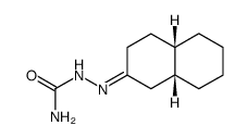 (+-)-2-Semicarbazono-cis-decalin Structure