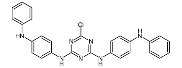 4,6-Bis-(N-phenyl-p-phenylenediamine)-2-chloro-1,3,5-triazine结构式