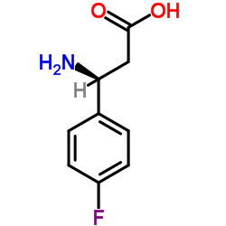 (S)-3-氨基-3-(4-氟苯基)丙酸结构式