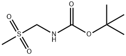 Methanesulfonylmethyl-carbamic acid tert-butyl ester Structure
